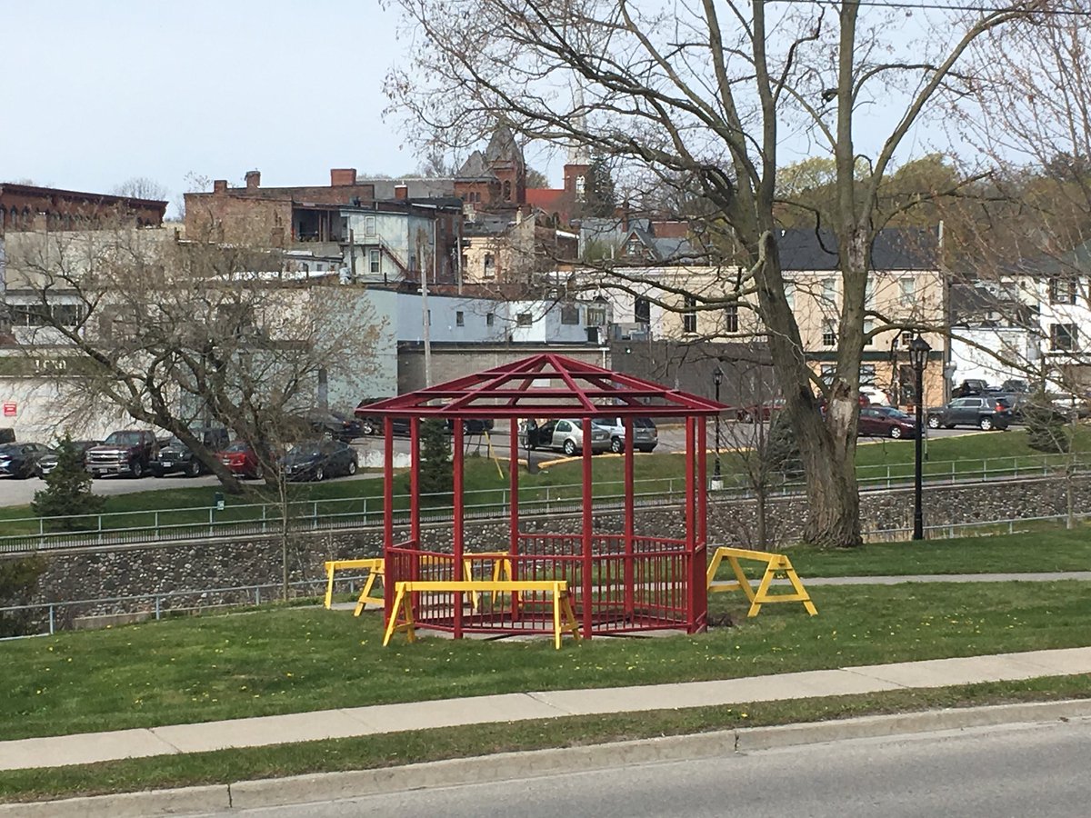 UPDATE: Societies might rise and fall, but this tiny McDonald’s-looking gazebo will stand empty forever.