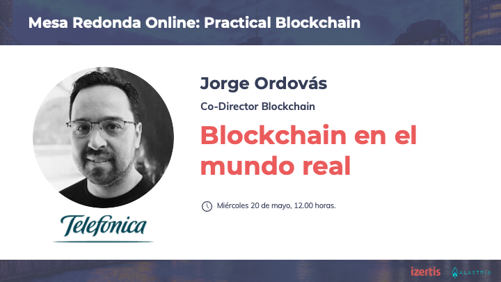 IZERTIS's tweet image. Presentamos los ponentes de la mesa redonda online #PracticalBlockchain. En ella estarán las empresas de referencia en entornos reales en el uso de #blockchain. Entre ellos, @joobid, co-director de Blockchain de 
@Telefonica en España.
Apúntate aquí: bit.ly/inscripcionpra….