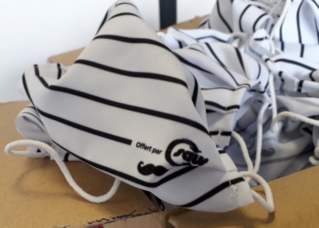 fabienne_lopez's tweet photo. L’équipe @GroupeSaur à #Brive est heureuse d’offrir au CCAS des masques en tissu #Solidarité #Corrèze @AgglodeBrive https://t.co/8R2jh7TLvs
