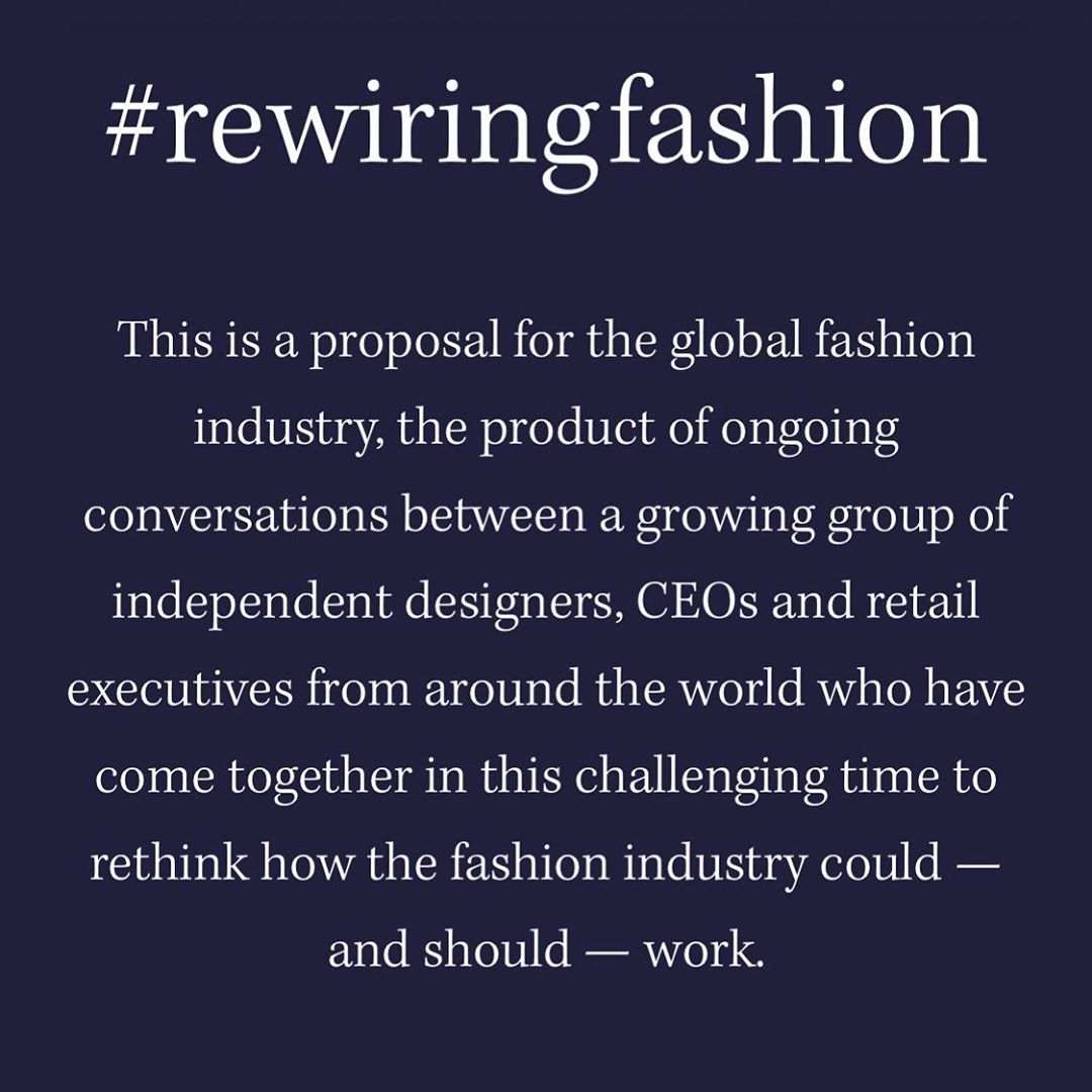 The time is now to rewire fashion | Today <a href="/BoF/">The Business of Fashion</a> unveiled how we could, and should, rethink fashion as a global industry. #Selfridges is proud to be part of that conversation. From re-syncing the fashion calendar to revolutionising fashion show season, visit rewiringfashion.org
