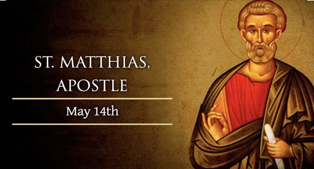 Feast of St. Matthias - an apostle - may he intercede for us as we deepen our relationship with Jesus! St. Matthias - pray for us! #sainthood #holiness #stjoesgrimsby