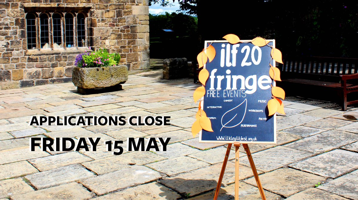 There's still time to apply for our Fringe Festival! ➡️ ilkleyliteraturefestival.org.uk/whats-on/fring…

Last year’s events ranged from improvised comedy to poetry slams; from moon-themed jazz to poetry prescriptions. If you've got an idea you want to bring to an audience, we want to hear from you!