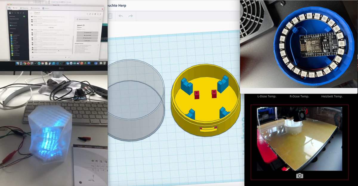 Creating a status lamp with #arduino for our office to see if a guest is at #rocketchat's livechat queue and needs help. 🚨