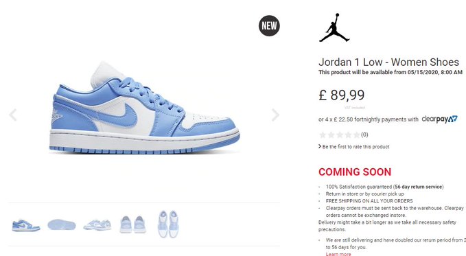 jordan 1 low unc restock