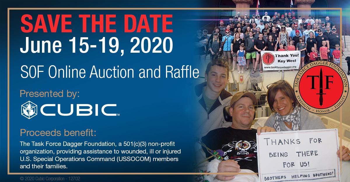 Cubic_MS's tweet photo. It's been an honor to support @TFDaggerFDN, a non-profit providing assistance to @USSOCOM members & their families. We're not able to gather at #SOFIC this year so we're taking our annual event online. Stay tuned for additional details.
#CubicCares #WeAreCubic #vSOFIC https://t.co/TVG2Gwmp2v