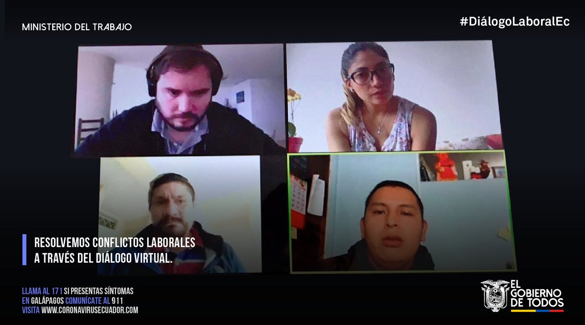 MinTrabajoEc's tweet photo. El #DiálogoLaboralEc es un servicio que brinda el Gobierno Nacional para que los trabajadores puedan llegar a acuerdos de pago con sus empleadores y se d�� fiel cumplimiento a los derechos de los ciudadanos establecidos en la Ley.

#PorTusDerechosEc
#AEcuadorLoSacamosTodos https://t.co/43sphYIYfh