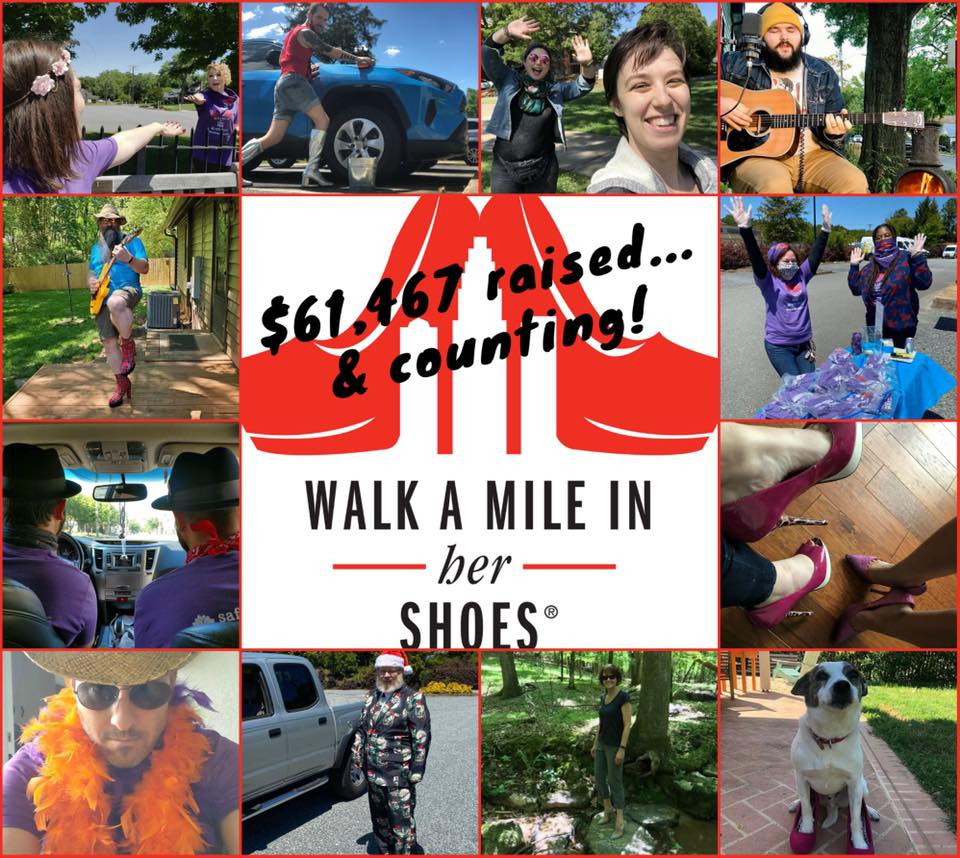 #ThankfulThursday Walk a Mile in Her Shoes® 2020 raised $61,467! Thank you to all of the participants and donors. We appreciate your support! 💜 @Safe_Alliance 

#SafeAllianceCLT #WalkaMileCLT #MecklenburgCounty #domesticviolence #fundraiser #virtualevent