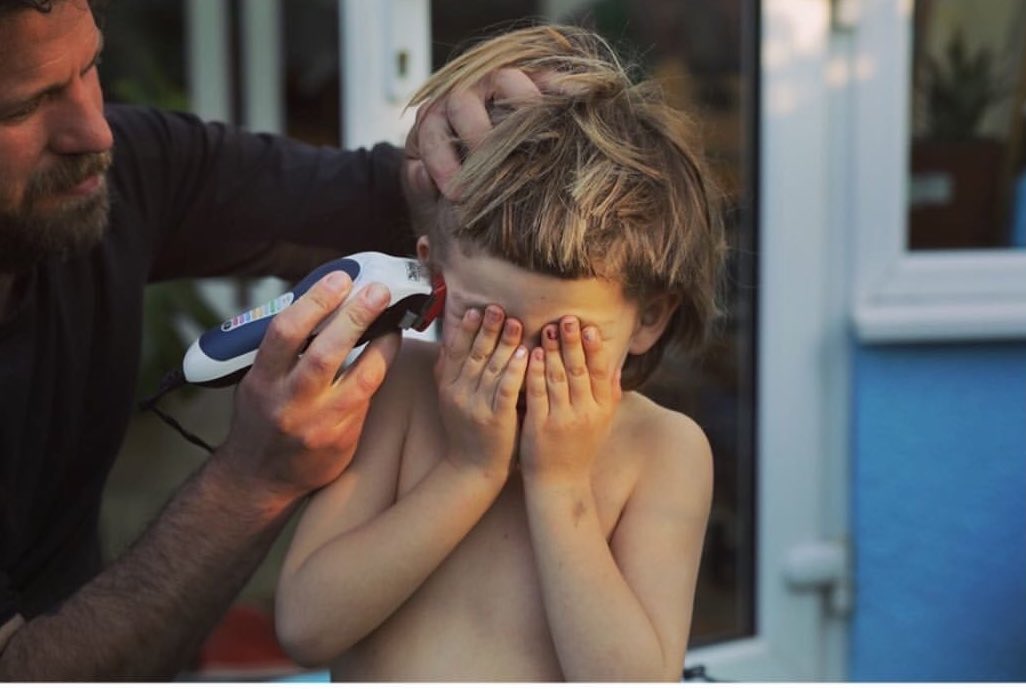 ”My New Normal””Topsy turvy and home hair””VE Day celebration during lockdown”  #HoldStill2020