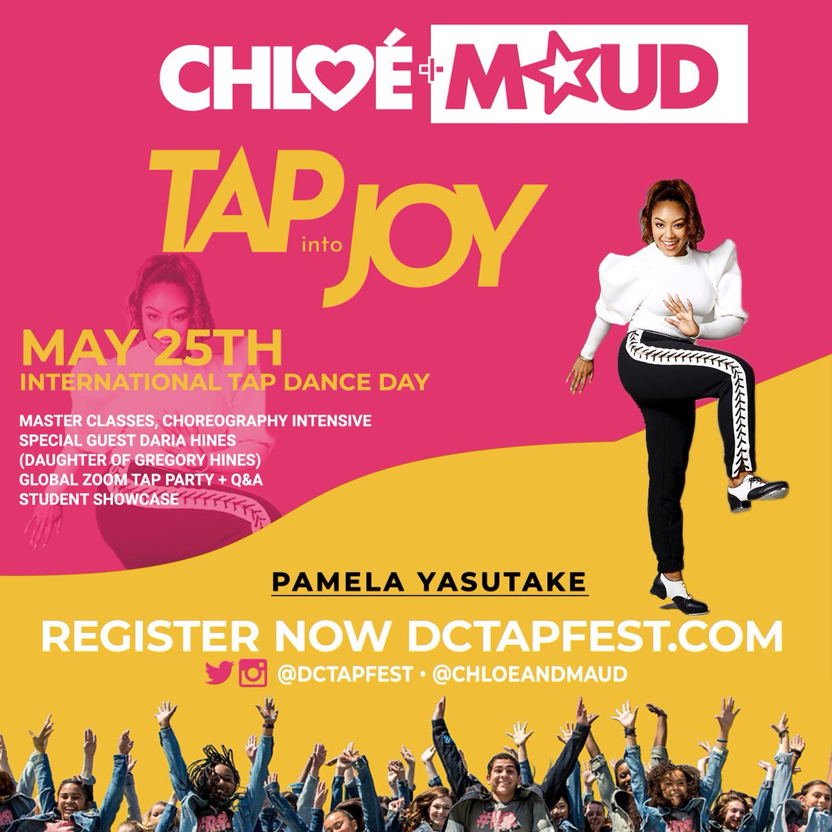 Pamela Yasutake everyone!!😍 @pamelayasutake is teaching at #TapintoJoy!! 👏🏾👏🏾 Register NOW!❤ dctapfest.com

#tapdance #dance #tapshoes #tap #nationaltapdanceday #international #global #worldwide #community #chloeandmaud #syncladies #fun #tapintojoy