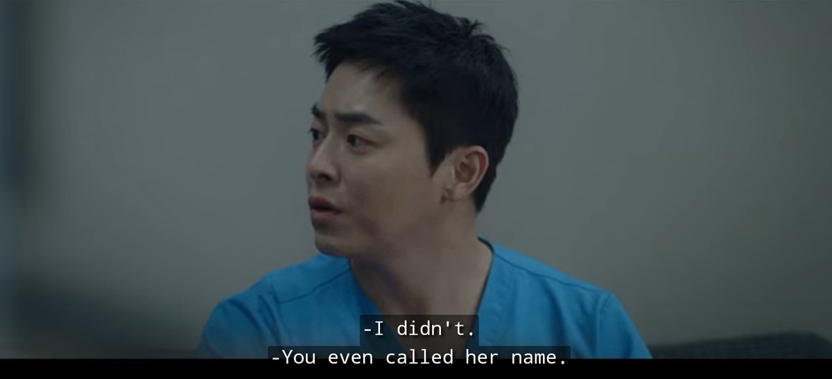 10. Episode 10  #HospitalPlaylistThe thing Jeong Won and Ik Jun were bantering about is not about him saying her name, but how JW used an informal speech (banmal) in saying "hi" to Gyeo Wool