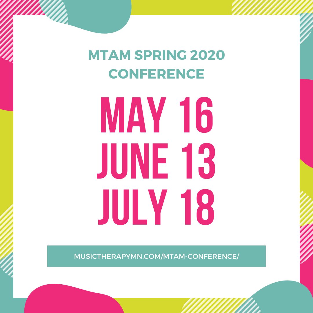 musictherapymn's tweet photo. The beginning of our conference is coming up on Saturday! Be sure to register soon! https://t.co/jKmyxdqQcD https://t.co/2y4lnkeEWe