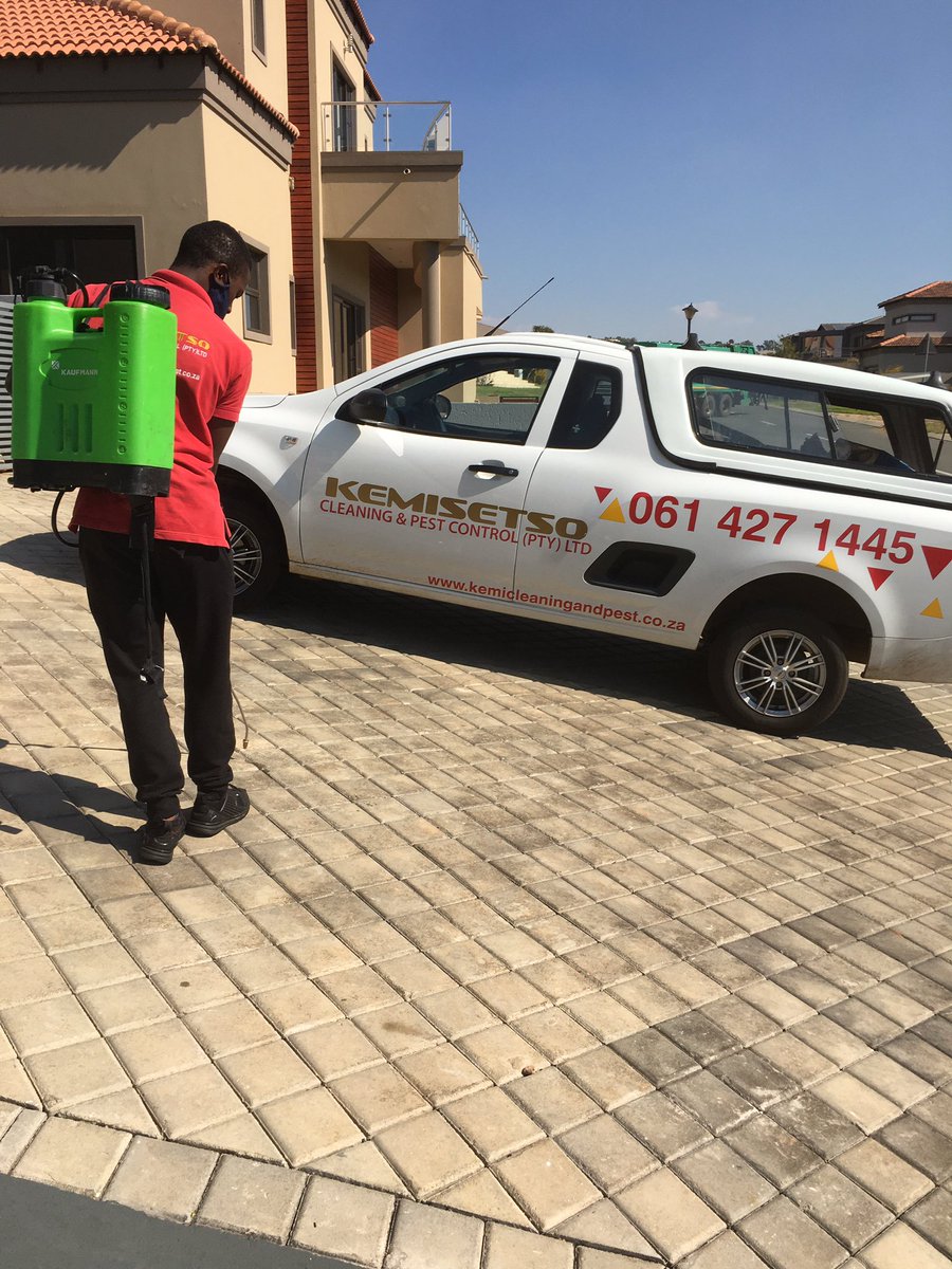 PestKemisetso's tweet photo. Today was a very productive day for Kemisetso Cleaning &amp; Pest Control and we thank you all for all kinds of support. From me the brother , Kemisetso’s father i thank you .@TloksLepara_ @MissPru_Dj https://t.co/4TlhEUIryV