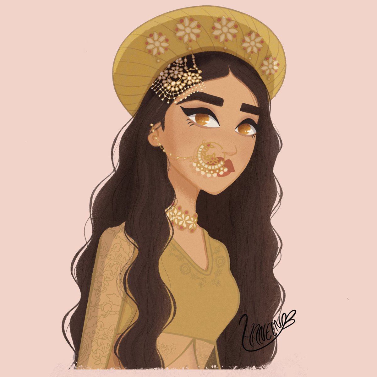 HaneenOthamn's tweet photo. second character for the #sixfanartschallenge, Princess Mastani from the indian movie #Bajirao_Mastani. #deepika_Padukone played the role of the princess, My favorite #bollywood actress!
illustration done fully using #infinite_painter on #samsungnote10plus ! #digitalart https://t.co/FS6OLH2XHg
