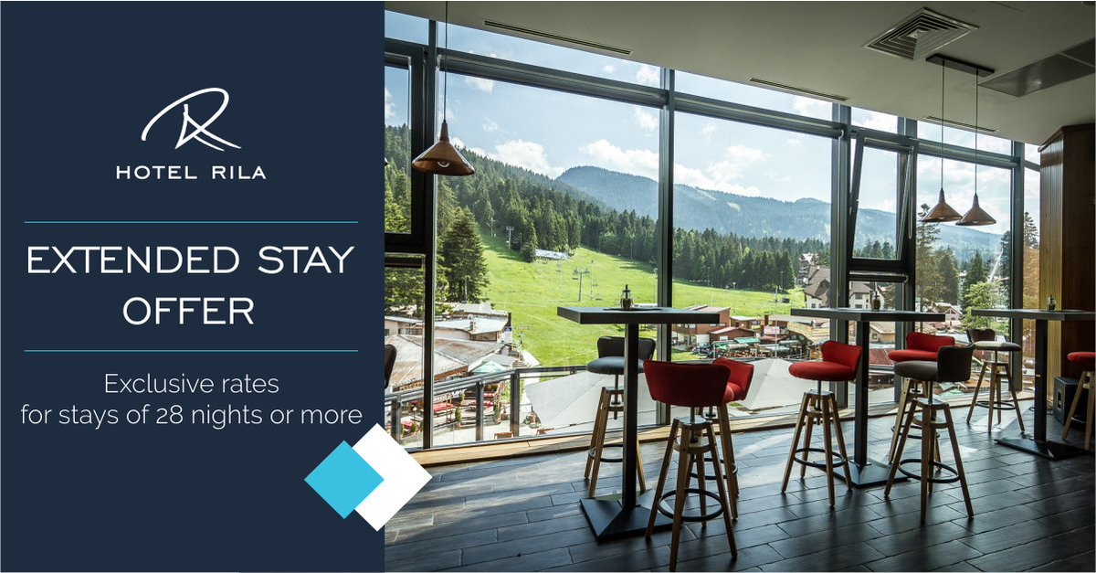 Why not add the beauty of the mountain and the comfort of Hotel Rila Borovets to your daily routine! 

Book an extended stay of 28 nights or more this summer at exclusive rates!
➡ bit.ly/3dNqNtR