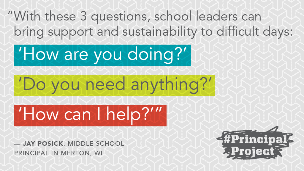 PrincipalProj's tweet photo. #COVID19 disruptions can raise anxieties for Ss, families and parents – P @posickj promotes calm, confidence and connection for his school community by asking 3 simple questions. #PrinLeaderChat #BetterTogether https://t.co/jJtrONascn