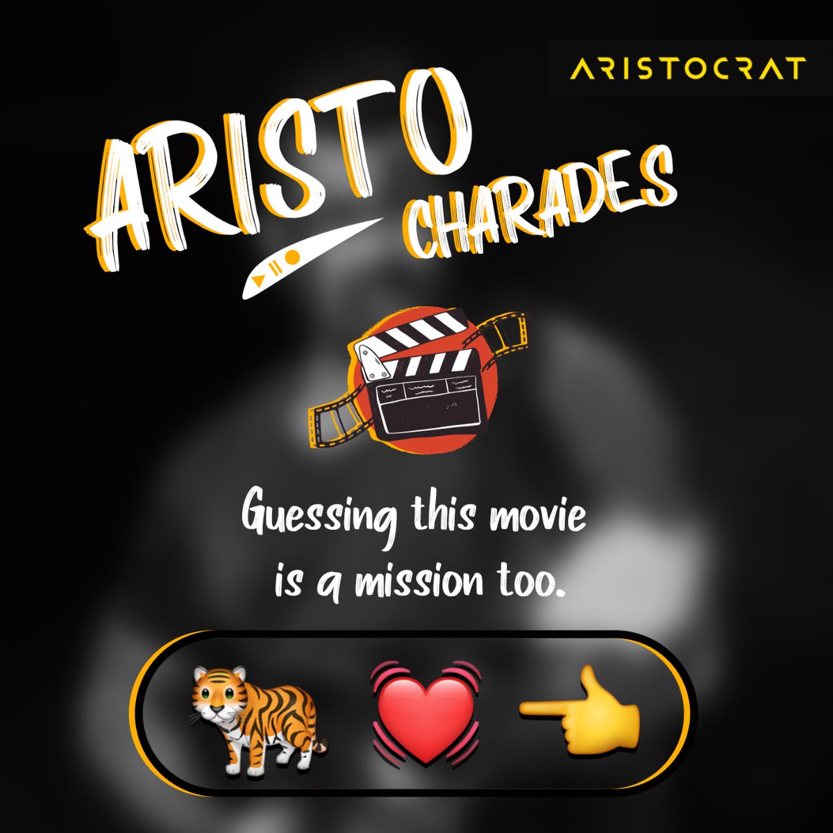 This action packed film will take you places that you would never have imagined you'd go to. Guess the name of the movie from the emojis and post your answers in the comments! #AristoCharades