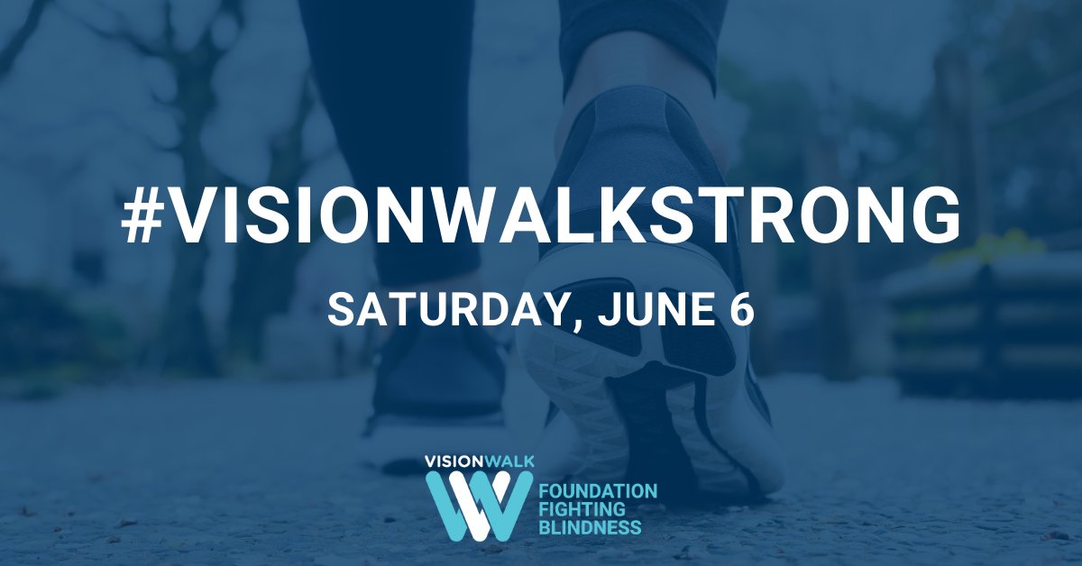 FightBlindness's tweet photo. Join us on June 6th for our National Virtual VisionWalk Day! We are all coming together virtually to show our united, unwavering commitment for our mission to fight blindness and to be #VisionWalkStrong. Together, we step closer to fighting blindness! https://t.co/nff6tUDe2J https://t.co/ubgEjnppC6