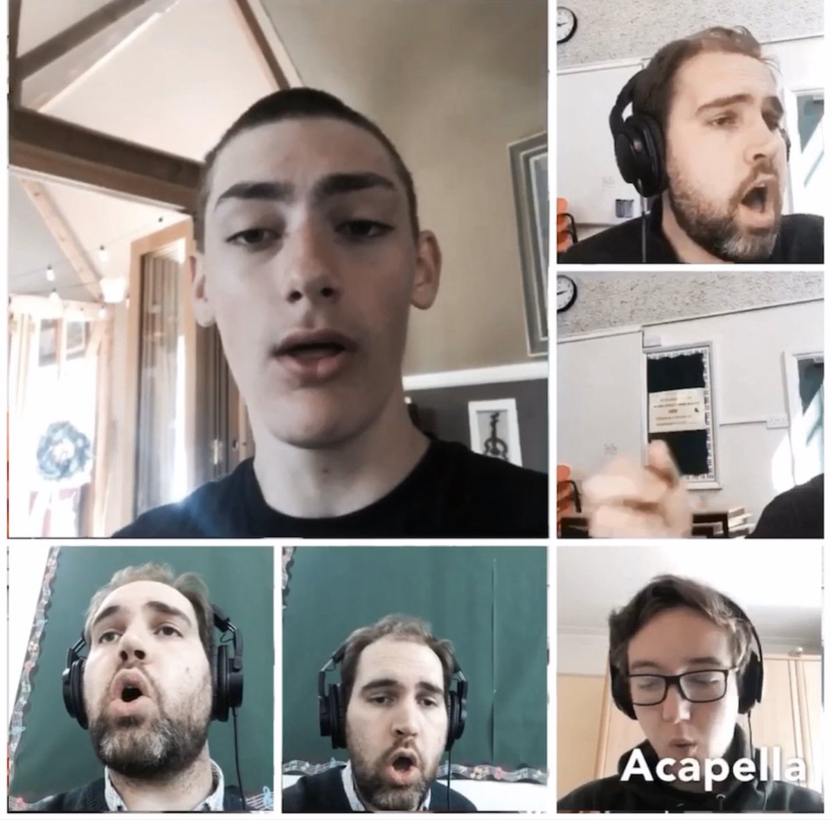 StEdmundsWare's tweet photo. As the Virtual learning day draws to a close we are delighted to share today’s productive classroom session from some of our Sixth Form singers. https://t.co/u0aGWVl19Q #veryapt https://t.co/JfXtLoxlNl