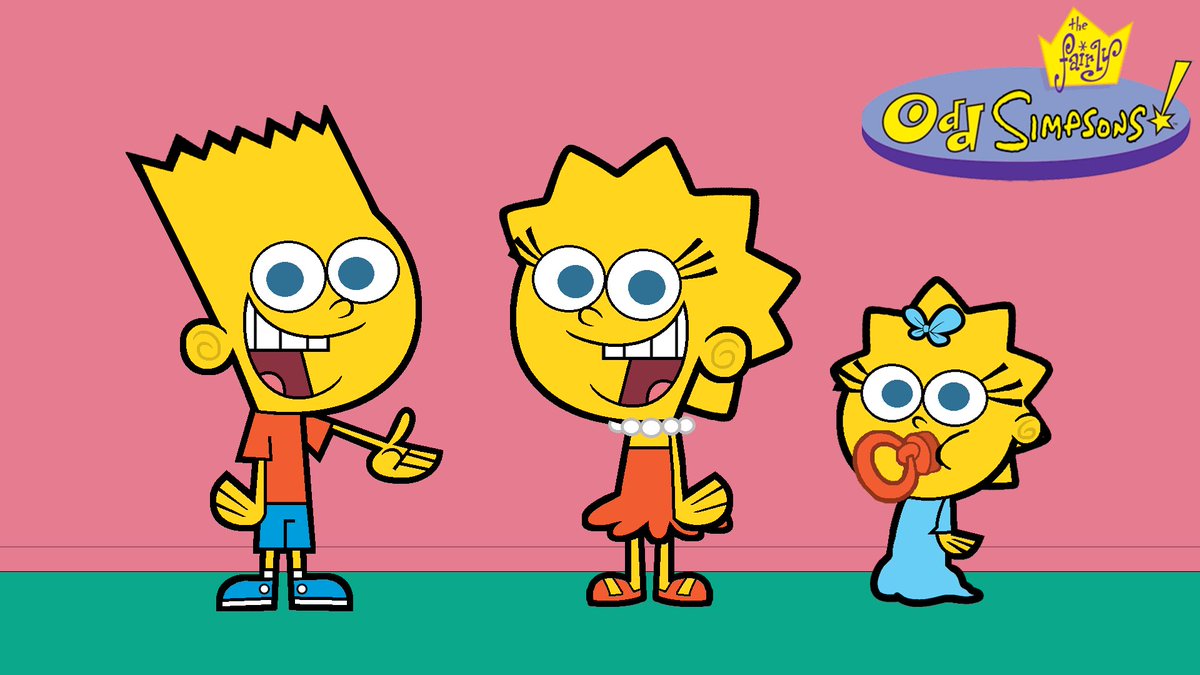 Anthony Realhartman Hi I Made Bart Lisa And Maggie Simpson From The Simpsons In The Fairly Oddparents Style The Image Is Called The Fairly Oddsimpsons Is Another Adult Cartoon In