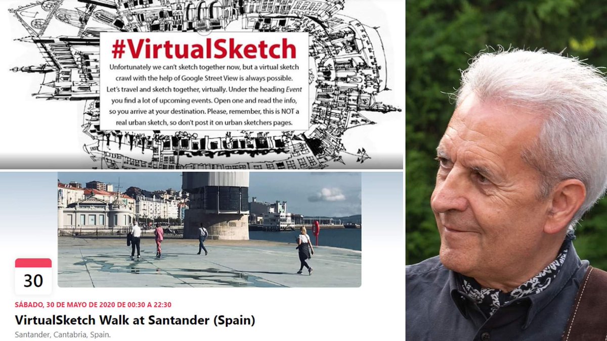 elcantabrodigi's tweet photo. Esta noche (21:00 h.) tenemos un nuevo Encuentro con …. 
En esta ocasión será con Paco Gijón Peñas que nos cuenta un proyecto precioso:

“Pongamos a Santander en el mapa mundial a través del arte y las redes sociales”

Apuntar este hashtag: #VirtualSketch

En nuestro Facebook https://t.co/ZWXXv6lVuw