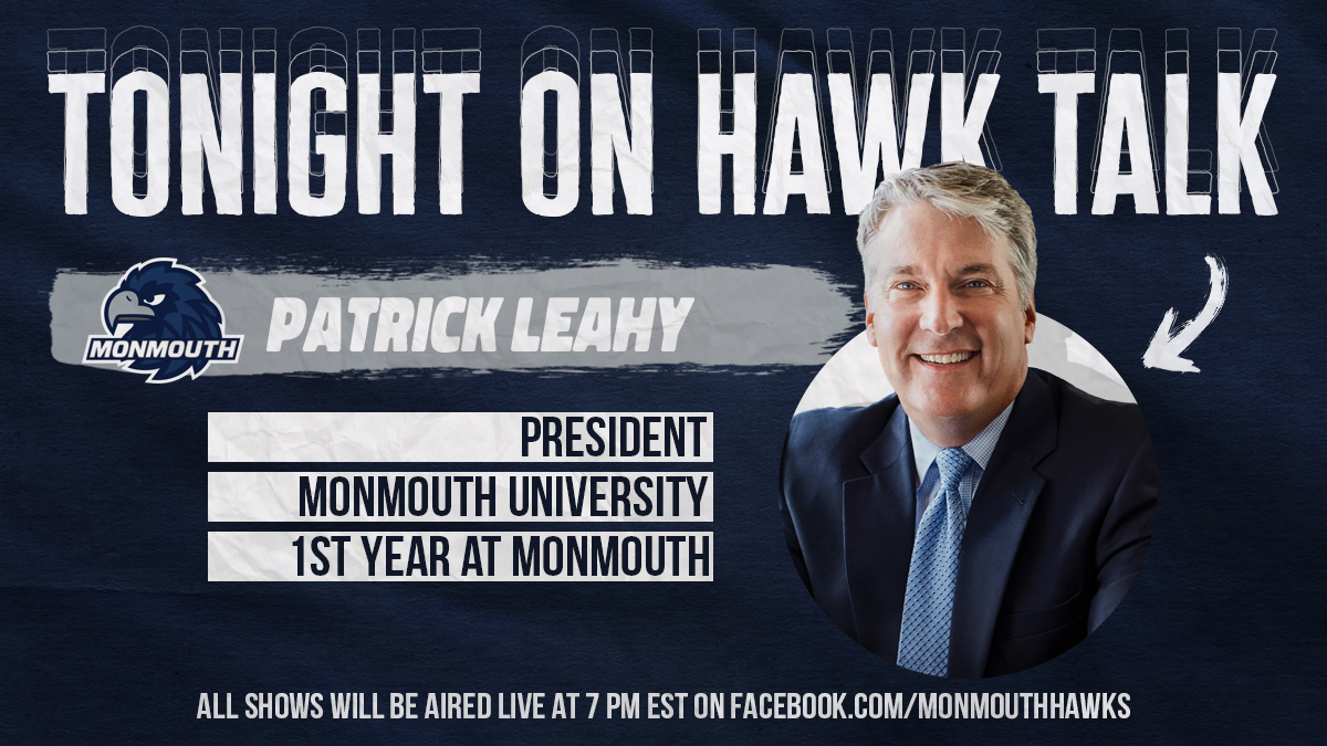 MonmouthHawks's tweet photo. We have a big night scheduled on Hawk Talk.

Excited to welcome President @PatrickFLeahy to the program tonight!

#FlyHawks https://t.co/LjtbfZLCD5