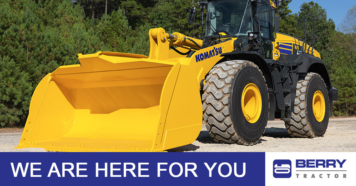 Our parts, sales, rental and service departments are ready to serve you and your critical business needs in this unique time of uncertainty. Contact any one of our locations to see how we can help. #BerryTractor #HeavyEquipment #Construction

ow.ly/dHDG50zmWcB