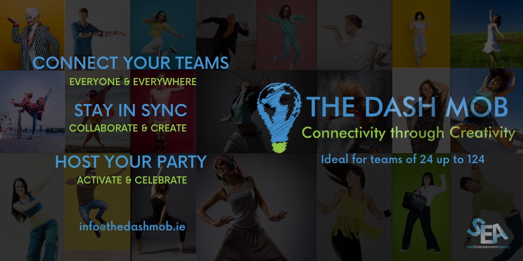 seagency1's tweet photo. Need to give your brains a break from quizzing? Try giving your feet a boogie instead with @TheDashMob 
🕺#thedashmob #shakeitinplace has all the answers you need this summer. 🕺
Contact Susie info@thedashmob.ie for more information. Brought to you by @seagency1 https://t.co/4ZhVE71jpj