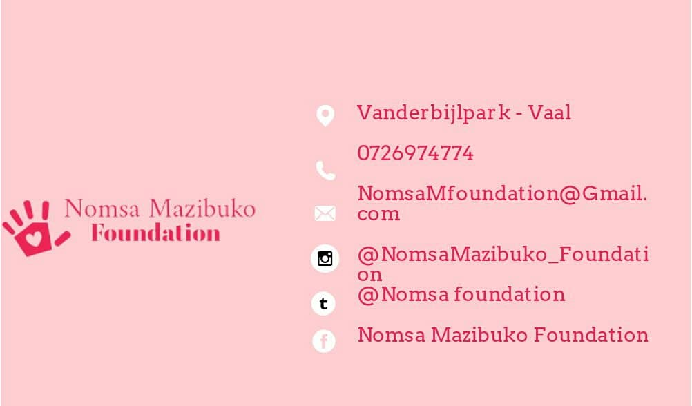 NomsaFoundation's tweet photo. We are a Vaal based NPO Founded by @Nomsa_sassafierce. To serve the community and make a difference one act of random kindness at a time.
#ForTheChildren #FortheCommunity #ForTheHomeless #ForBlood #ForWomenRights #ForMentalHealth #ForAnimals #ForEducation #ForGirls #ForOldAge https://t.co/Vv45t5aGe8