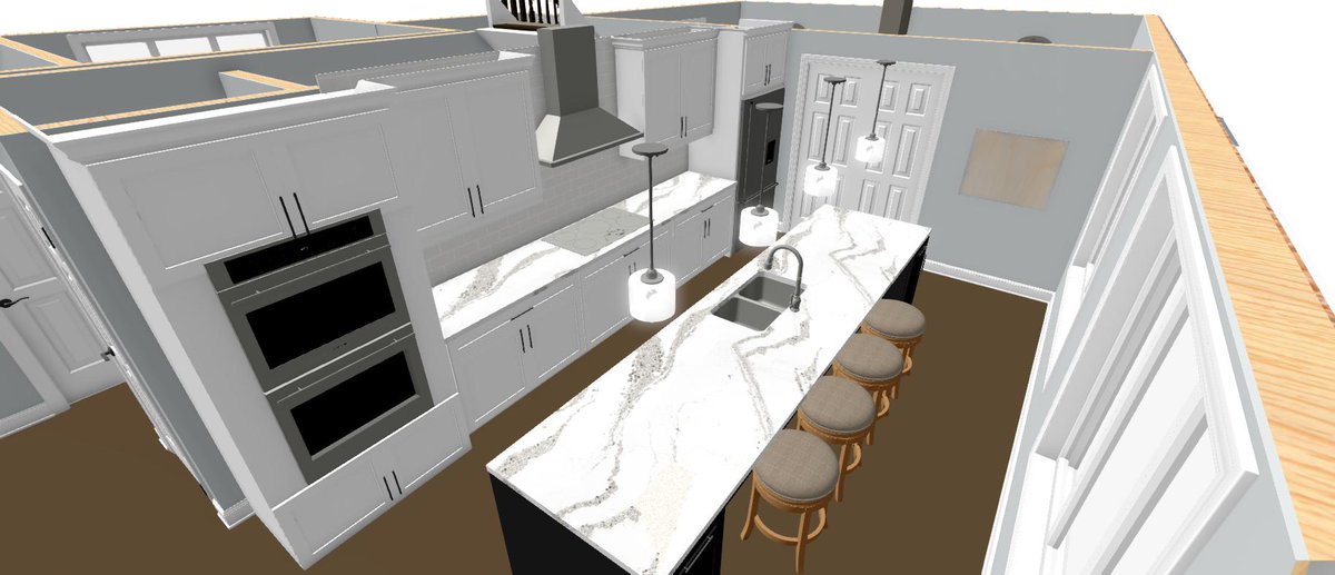 Making Kitchen dreams come to life even during isolation.  

You could make a lot of bread on an island counter this size!
#theartofrenovation, #Ottawadesignbuild