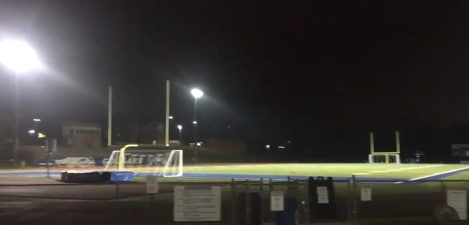 LutheranCougars's tweet photo. The last four weeks, @LutheranCougars have joined schools across our nation by turning on our Cougar 🏟 lights  at 8:20 pm (20:20 military).

Friday, May 15, will be our final time to celebrate our seniors!

Drive by &amp; honk or drop by the 🏟 &amp; sit in your 🚗 with the windows up. https://t.co/VNZQPjbmMI