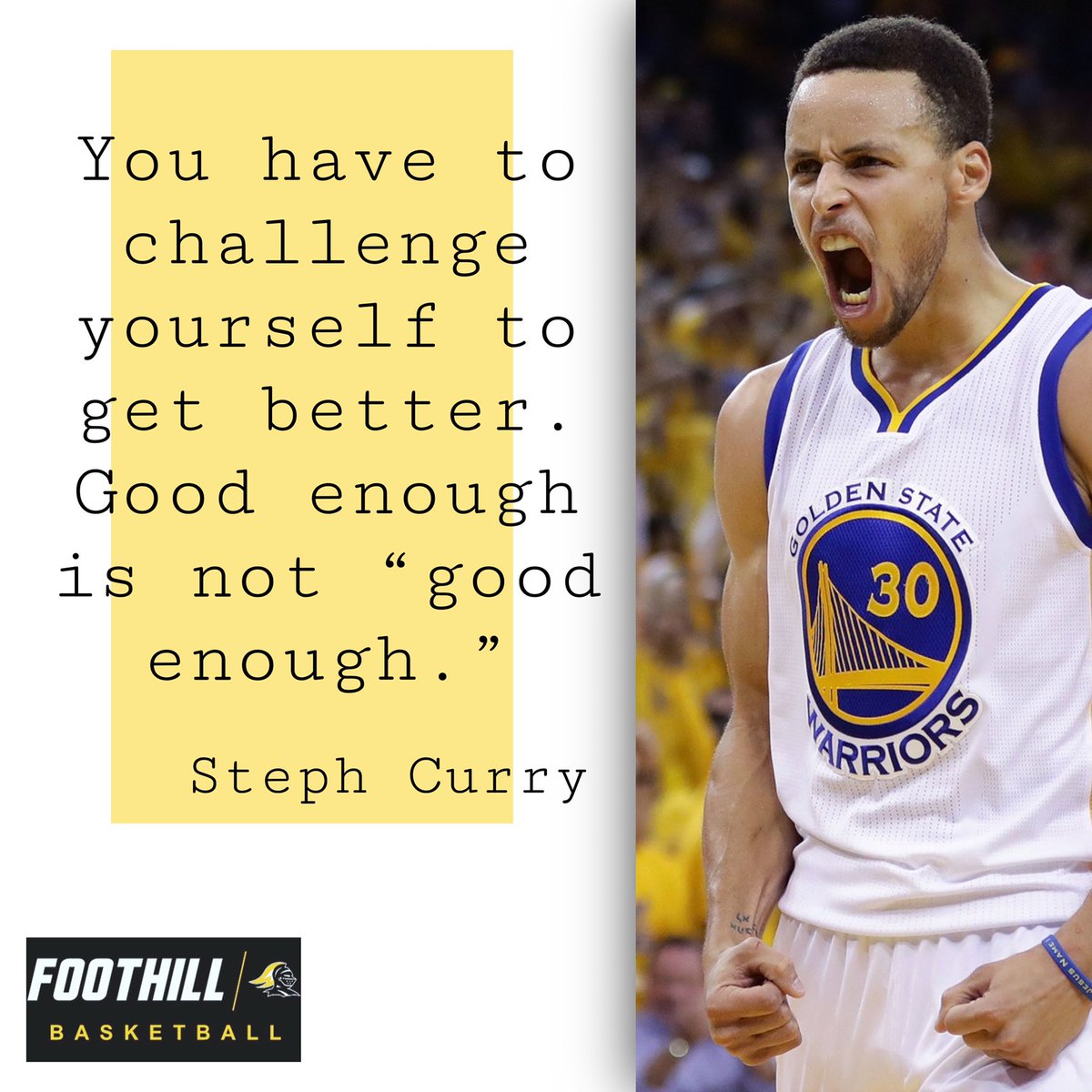 foothillbball_'s tweet photo. Challenge Yourself! #foothillknights #playtherightway https://t.co/ECMvlBMHlP