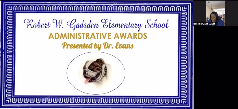 Although our school year is ending differently, we still made a way to celebrate our students! These are some snapshots from the 1st Grade Virtual Awards Program. One of the many reasons why I love Gadsden ES! #GadsdenCan