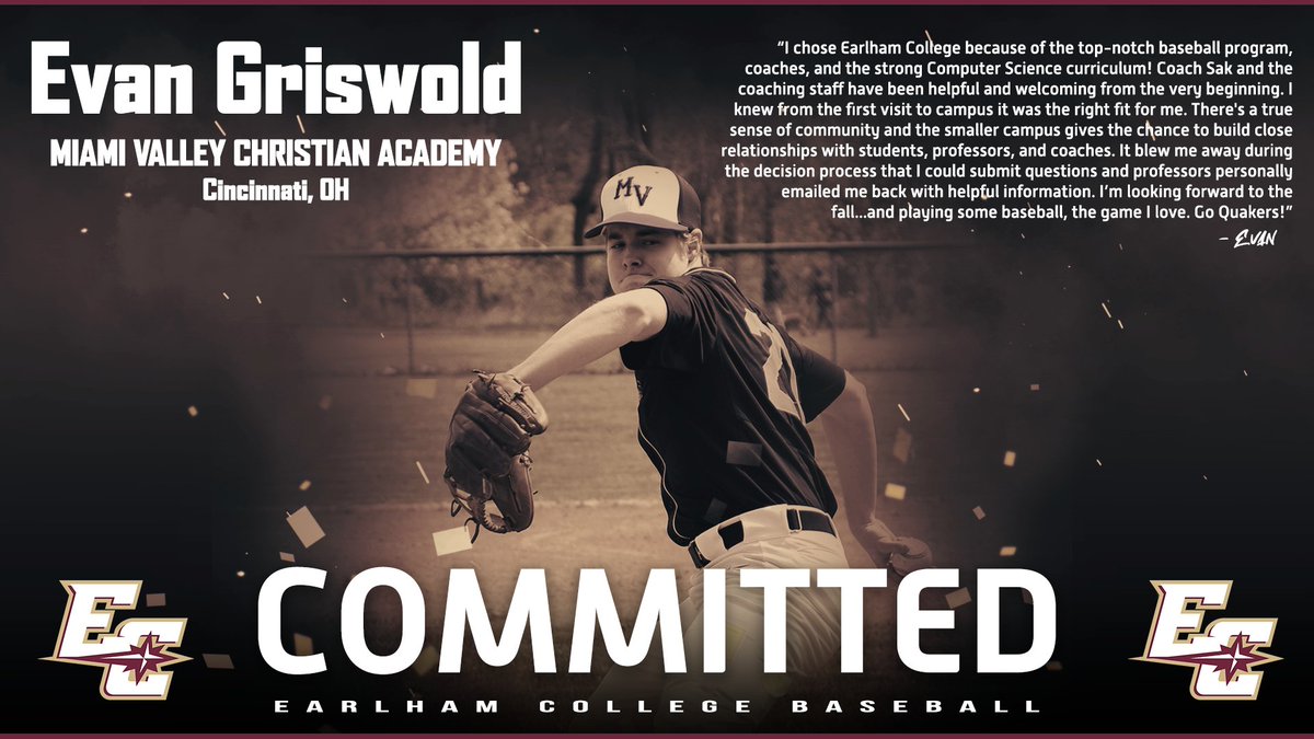 EarlhamBaseball's tweet photo. Welcome to the Family! #EarnedNotGiven #FFIL https://t.co/mVuBzGIjKH