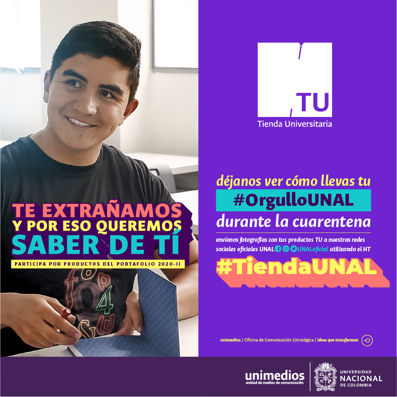 #QuédateEnCasa ¿ya te tomaste tu foto con los productos de la #TiendaUNAL? Hazlo, compártela en tus redes sociales con la etiqueta #TiendaUNAL y participa por obsequios de nuestra nueva colección tiendauniversitaria.unal.edu.co | #SomosUNAL