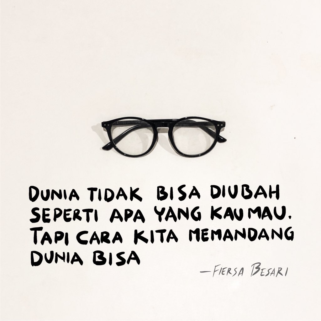 Kadang yang tersisa cuma doa. Kita cuma manusia. Enggak semua hal bisa diubah