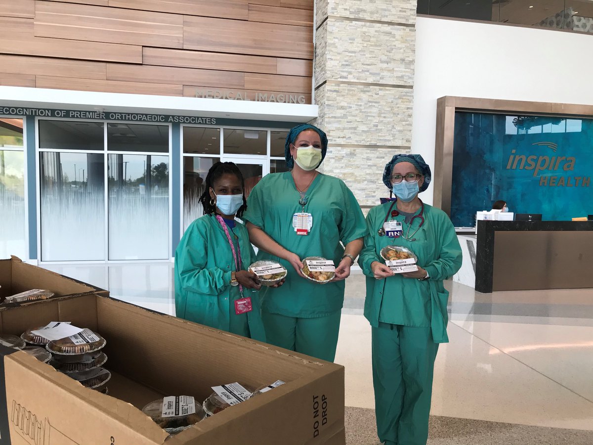 We continue to receive generous donations everyday, and we will post more of our community supporters soon. Organizations or individuals wishing to make a donation of supplies, food, or other items can contact the Inspira Foundation at 856-641-8290 or inspiragiving@ihn.org.