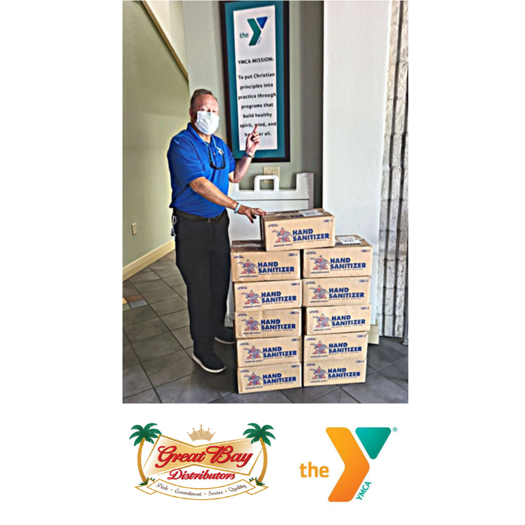 GreatBayDist's tweet photo. Great Bay &amp;  @AnheuserBusch partnered with @YMCAsuncoast to help keep staff and members safe &amp; healthy! 
#YMCASuncoast #handsanitizer #deliveringmore #NBWA #FBWA #3tierdelivers #community #communityfirst #pinellascounty #wpascocounty #hernandocounty #keepitlocal #beagoodpartner https://t.co/cKGT8m3Nqs