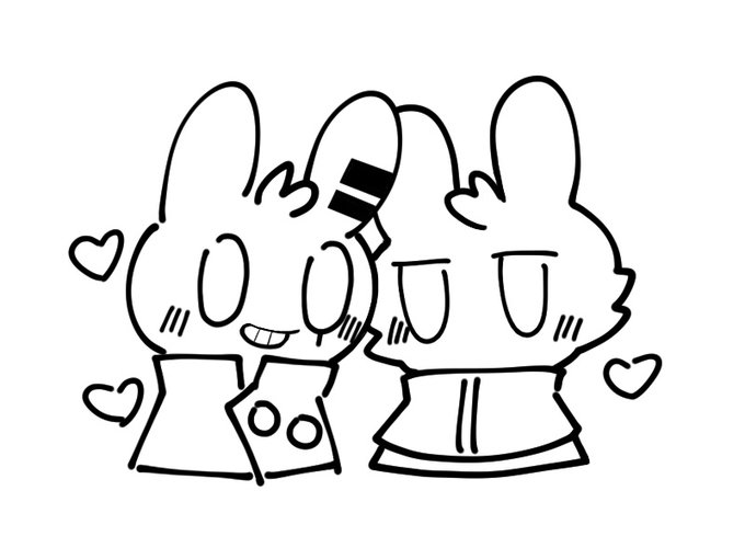 #テキサス 
​#ラップランド 
​#アークナイツ
一些兔兔?? 