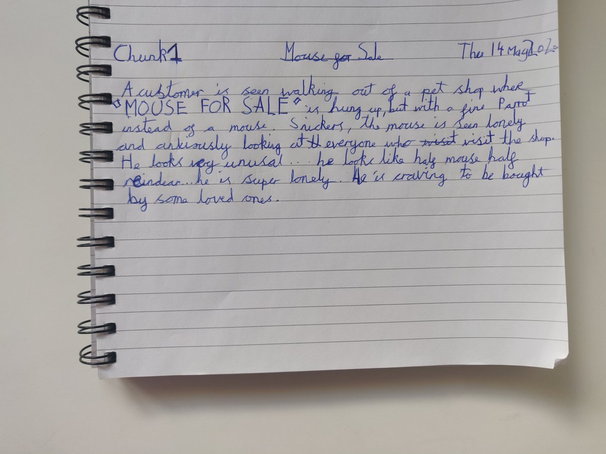 y3wps's tweet photo. A lovely paragraph written by Bhomi in this morning's #SuperSentenceStackers lesson. I'm intrigued to know what a half mouse half reindeer would look like! @janeconsidine https://t.co/7bkakpTaxd