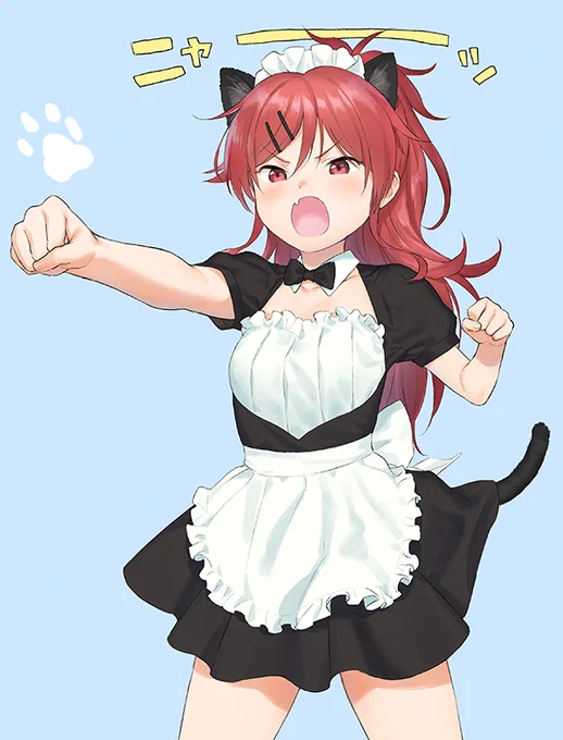 この前の猫ぱんちメイド塗った 