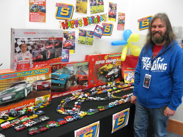 WHO_Racing's tweet photo. In 2014 we helped celebrate the twentieth birthday of Micro Scalextric at the UK Slot Car Festival #UKSlotCarFestival #MicroScalextric #Scalextric https://t.co/nEDggZ4Yup