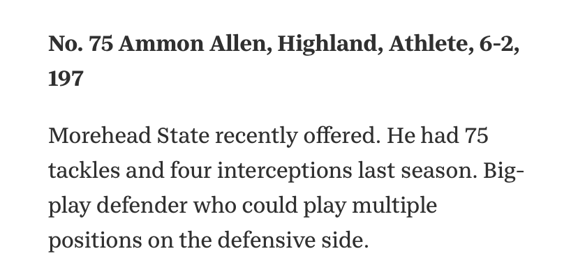 hawkfbrecruiti1's tweet photo. @HighlandHawksFB joining #VirtualAZFBShowcase in an effort to showcase our returning recruits.
@ammonjallen
Positions: FS, SS
Height & Weight: 6'2" 196lbs
Class of: 2021
Offers: Navy, Air Force, NAU, MSU
@AZHSFB
@gridironarizona
https://t.co/UY8xSfAY1g https://t.co/kuRz1Xw48j