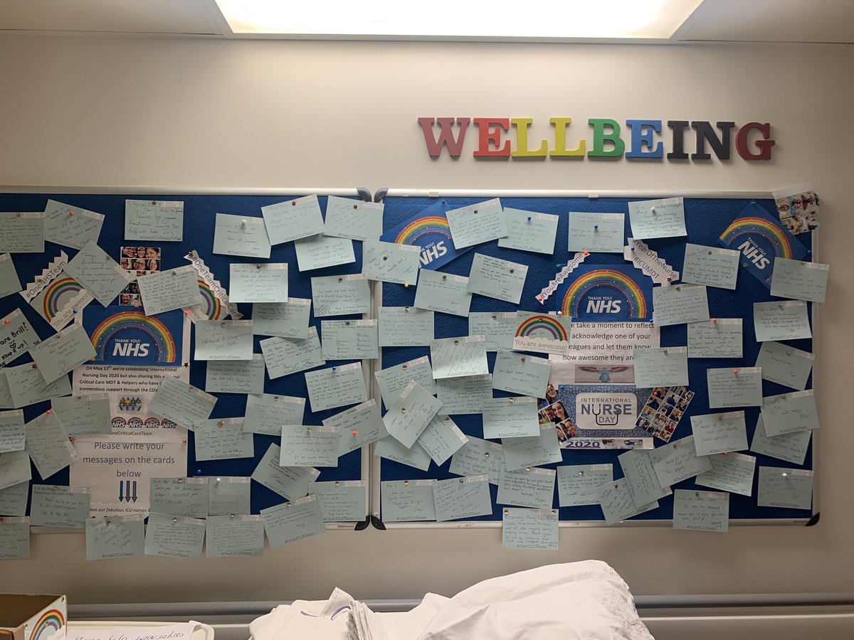 Feeling emotional. Incredible & humbling ... reading all the wonderful thank you tributes staff have written to each other on ICU 💫 ⭐️ #Oneuclhteam @uclh @fernie0207 @WSandajan @Ramen91528506 @RabinaTindale @FloPanelCoates @GavinCo66770728 @rlmaybank