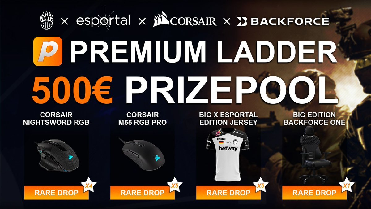 BIGCLANgg's tweet image. Halbzeit in der BIG x @EsportalGER x @CORSAIRDE x @Backforce_gg  - #Ladder!
Ihr braucht einen neuen Gaming Chair? Oder eine neue Maus?
Noch habt ihr die Chance diese Gewinne abzustauben! 

Anmelden und fleißig spielen!
📝 bit.ly/big-corsair-ba… 

GL &amp;amp; HF! 😉 

#wirbleibenzuhause
