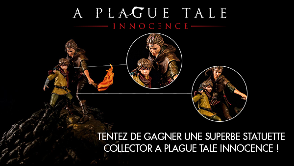 Micromania_Fr's tweet image. A Plague Tale: Innocence est sorti il y a un an (déjà !), pour l'occasion, on vous propose de remporter une statuette collector et numérotée ! Pour participer, RT &amp;amp; Follow @Micromania_Fr ! Tirage au sort dans une semaine ;-)