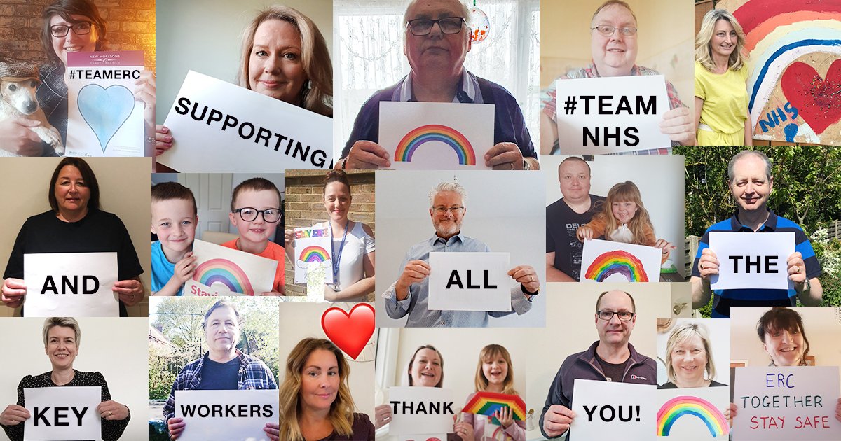 ERCollege's tweet photo. #TeamERC wanted to show our support for all the key workers out there, ahead of Clap for our Carers tonight at 8pm. We'll be joining in, we hope you will too!π https://t.co/feNO5PfZk2