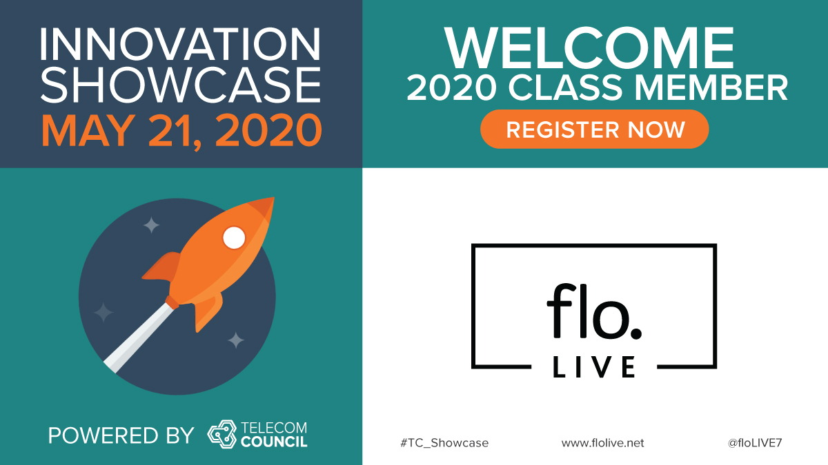 @floLIVE7 to pitch #TechScouts at @TelecomCouncil’s 2020 Innovation Showcase! #TC_Showcase #TCMatchMaker #DemoDay #JoinFromYourDesk

REGISTER NOW: telecomcouncil.cvent.com/showcase20

#Devices #IoTConnectivity #ConnectivityCloud #GlobalConnectivity #SecureIoT