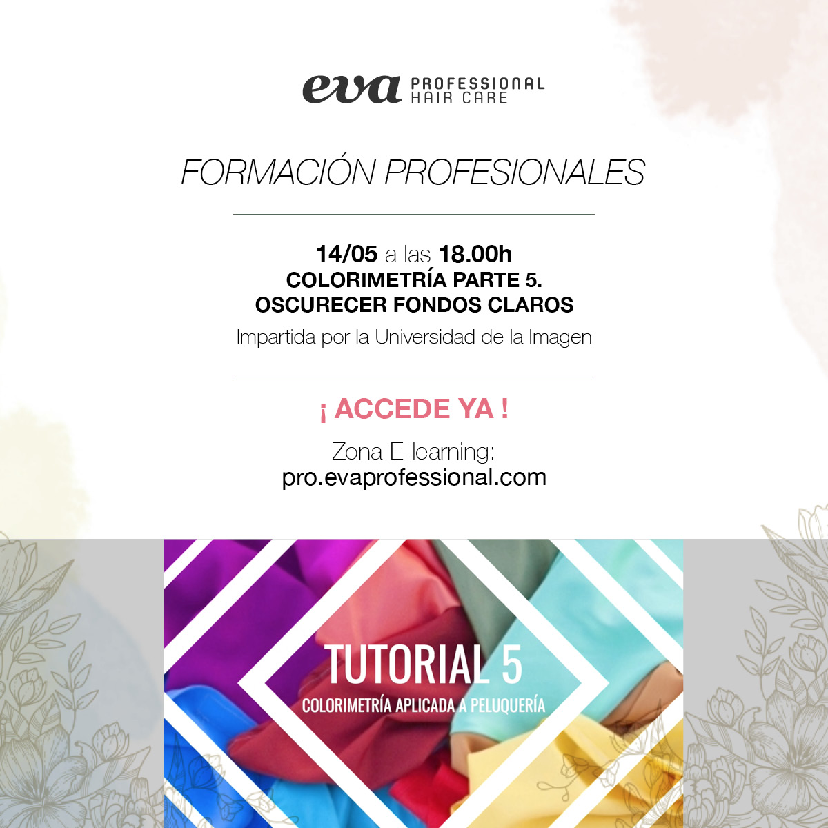 ¡Nuevo tutorial de Colorimetría en nuestra zona e-learning! 🙌 >> bit.ly/2xV2V8h ❤️
Colaboración: Universidad de la Imagen
.
#EstamosContigo #TodoVaaSalirBien #HairCare #EcoHairCare #TratamientoCapilar #CuidadoCapilar #ColorimetriaCapilar #CuidadoDelCabello #Peluquerias