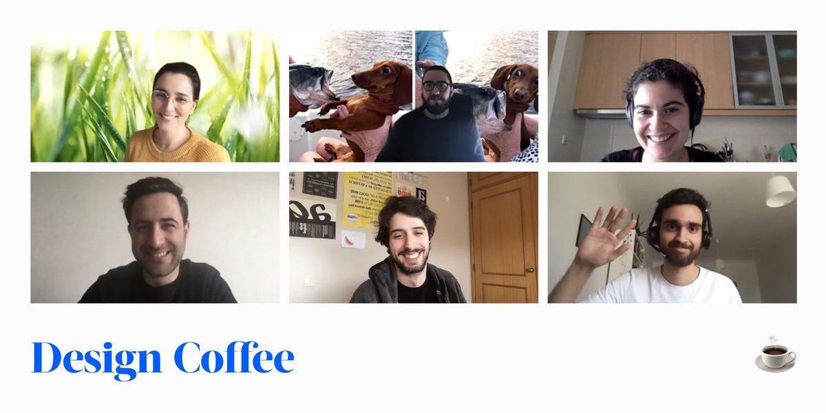 subvisual's tweet photo. Every 2 weeks, we have a session with #designers that work on our ventures to share what we've been doing and #learning about #design.
With the #SocialDistancing, we're doing this after lunch while drinking coffee. ☕️ 🎨 #DesignCoffee https://t.co/BMyx2and39