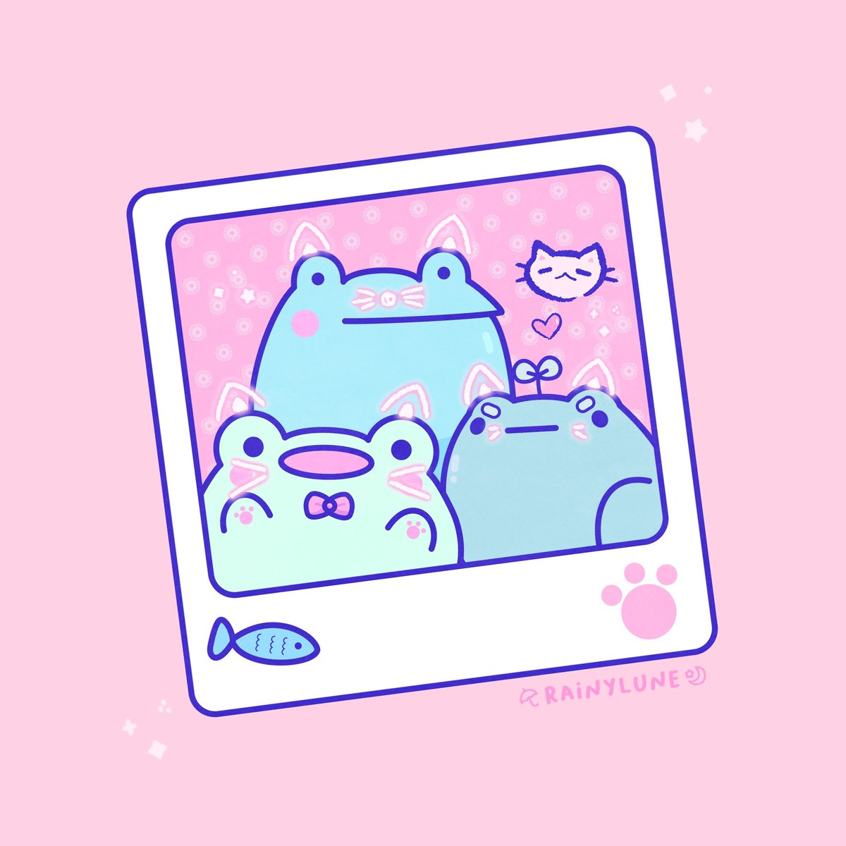 rainylune's tweet photo. i was so busy trying to figure out How to give frogs cat ears that i never questioned whether i Should give frogs cat ears 🐸🐱 https://t.co/dRzNV0BTrf